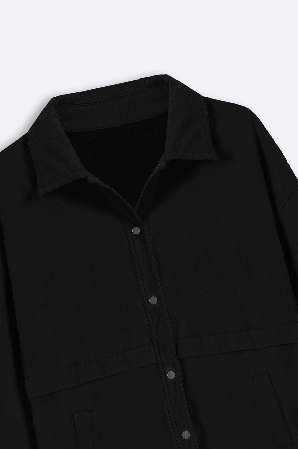 BLACK PARACHUTE OVERSHIRT