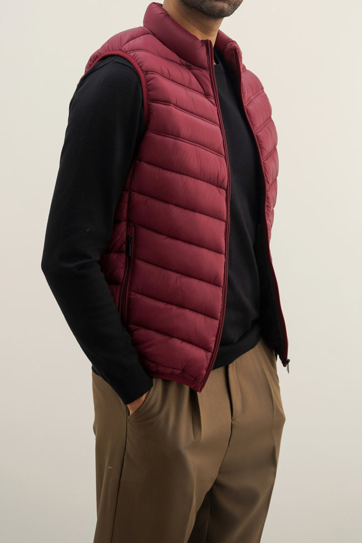 BURGUNDY REGULAR GILET