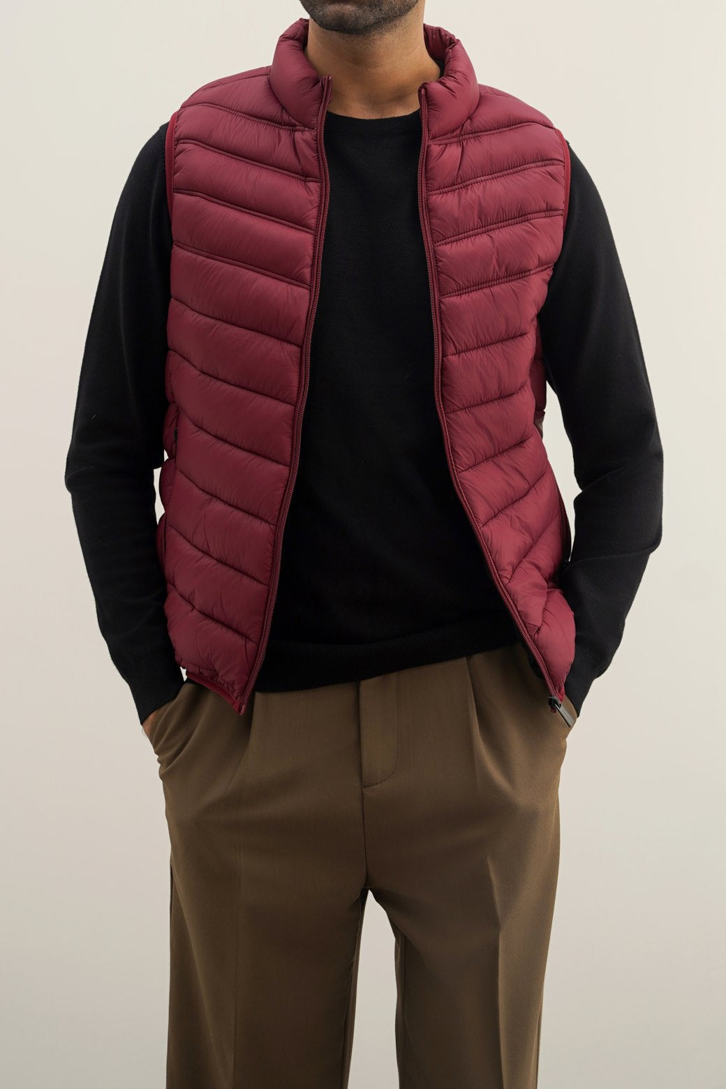 BURGUNDY REGULAR GILET