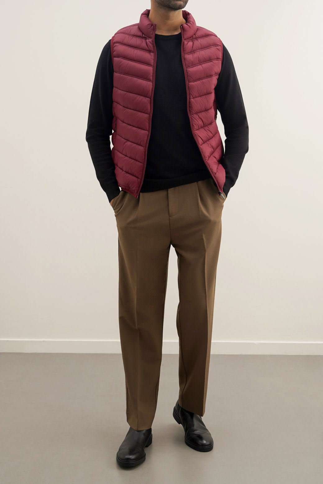 BURGUNDY REGULAR GILET