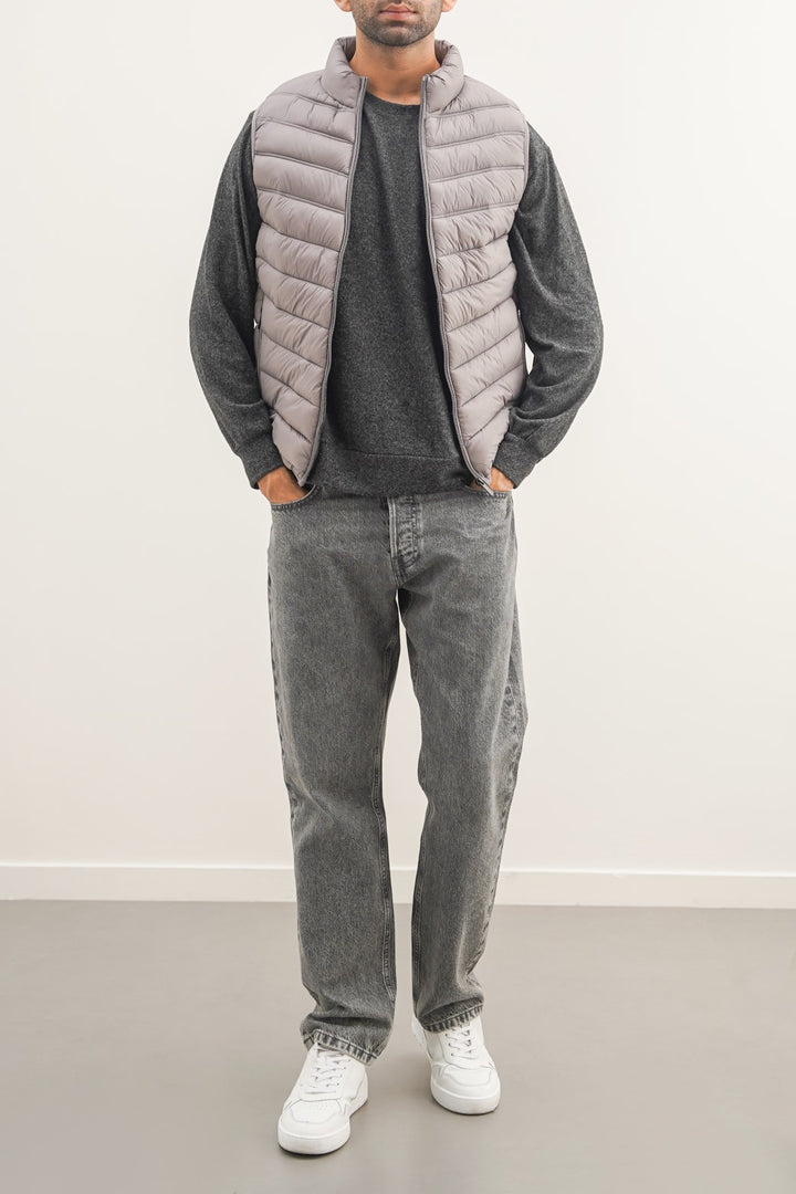 GREY REGULAR GILET