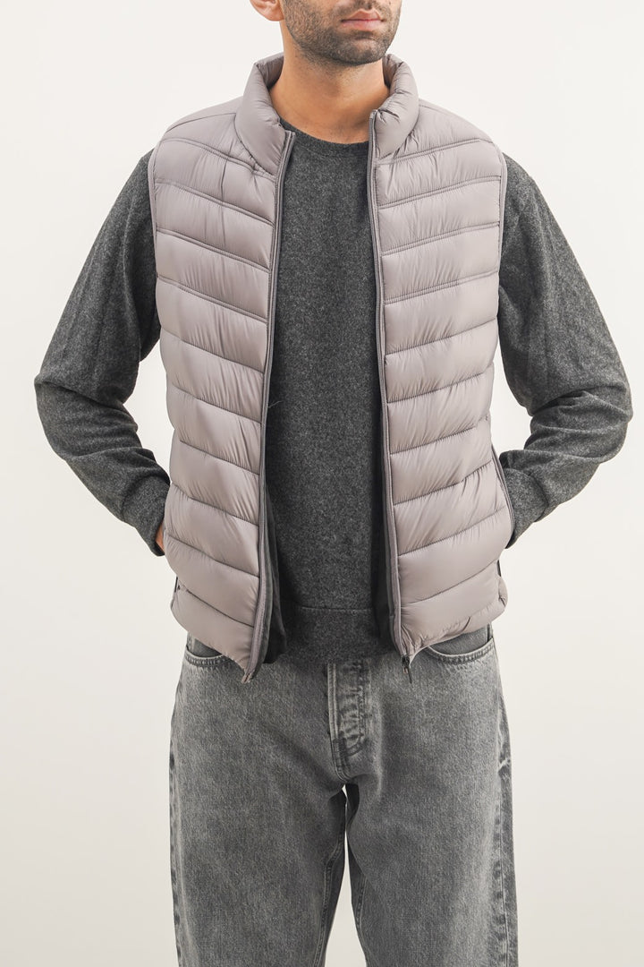 GREY REGULAR GILET