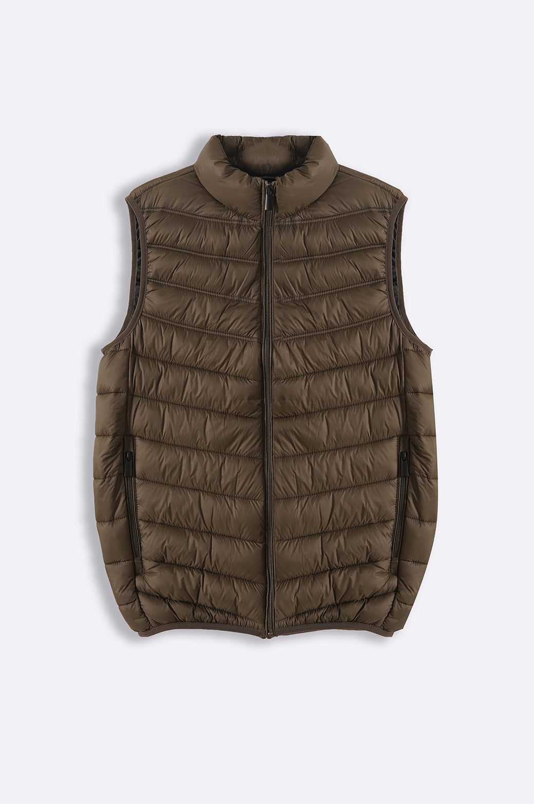 OLIVE GREEN REGULAR GILET