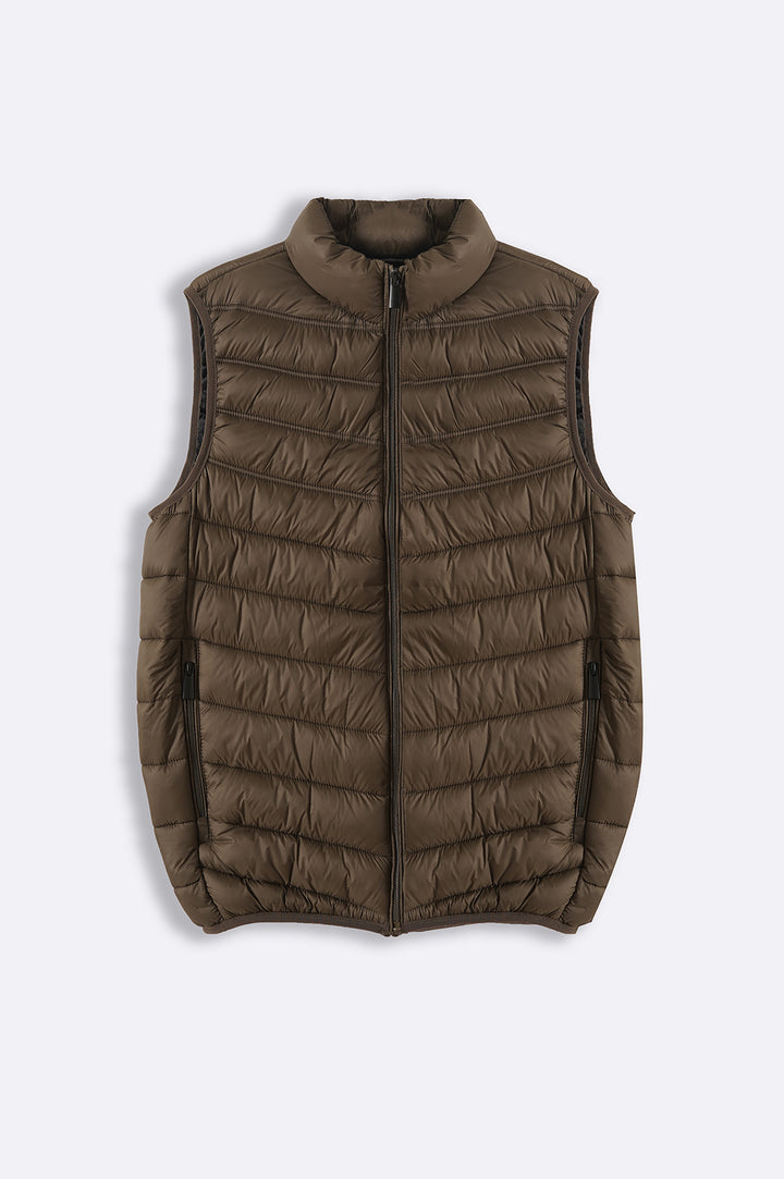 OLIVE GREEN REGULAR GILET