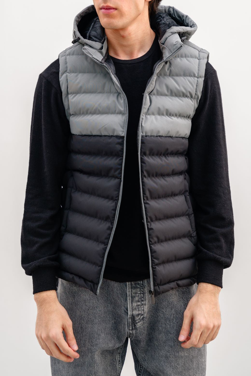 BLACK CONTRAST GILET