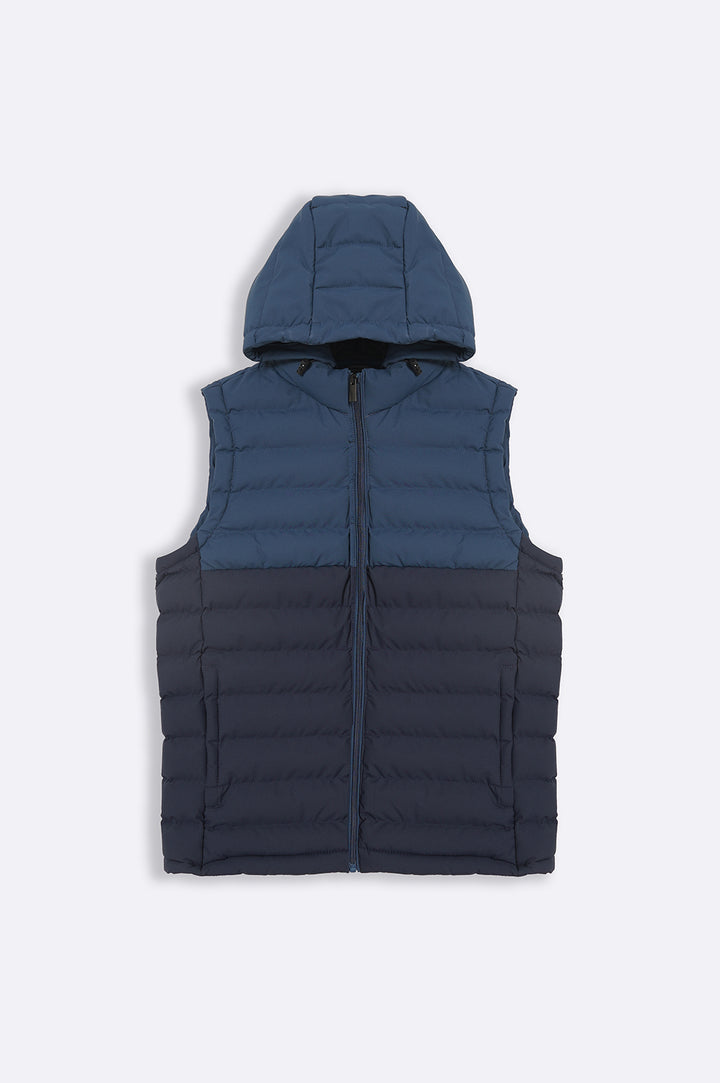 NAVY CONTRAST GILET