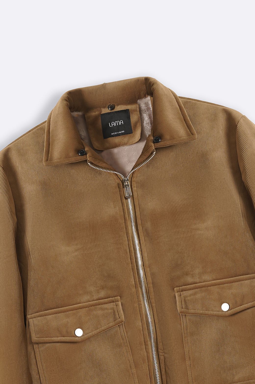 CAMEL CORDUROY AVIATOR JACKET