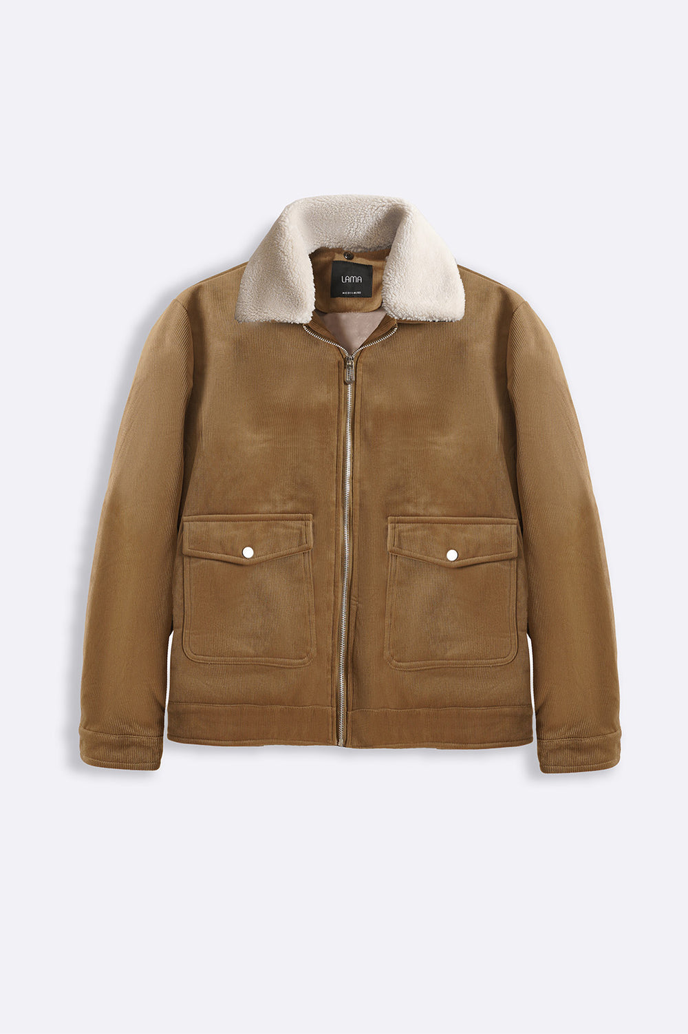 CAMEL CORDUROY AVIATOR JACKET