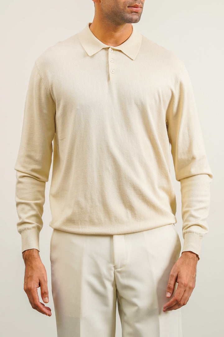 IVORY SPUN BLEND POLO