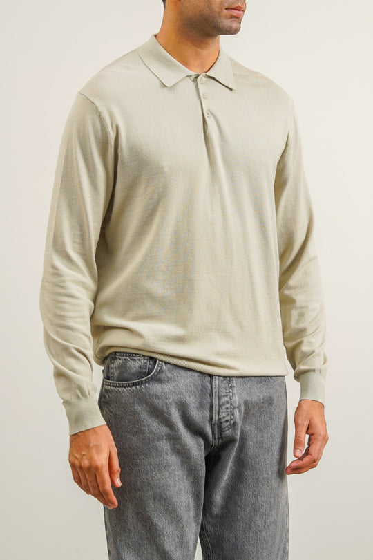 LIGHT GREEN SPUN BLEND POLO