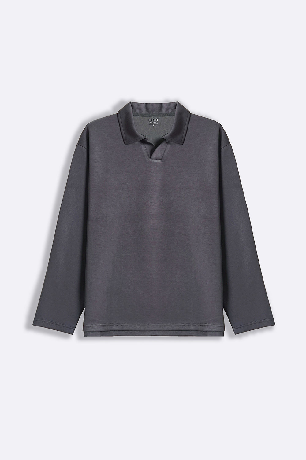 CHARCOAL JOHNNY COLLAR POLO