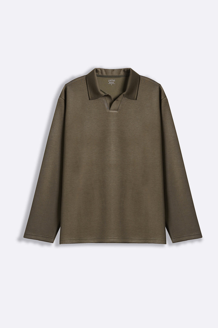 OLIVE JOHNNY COLLAR POLO