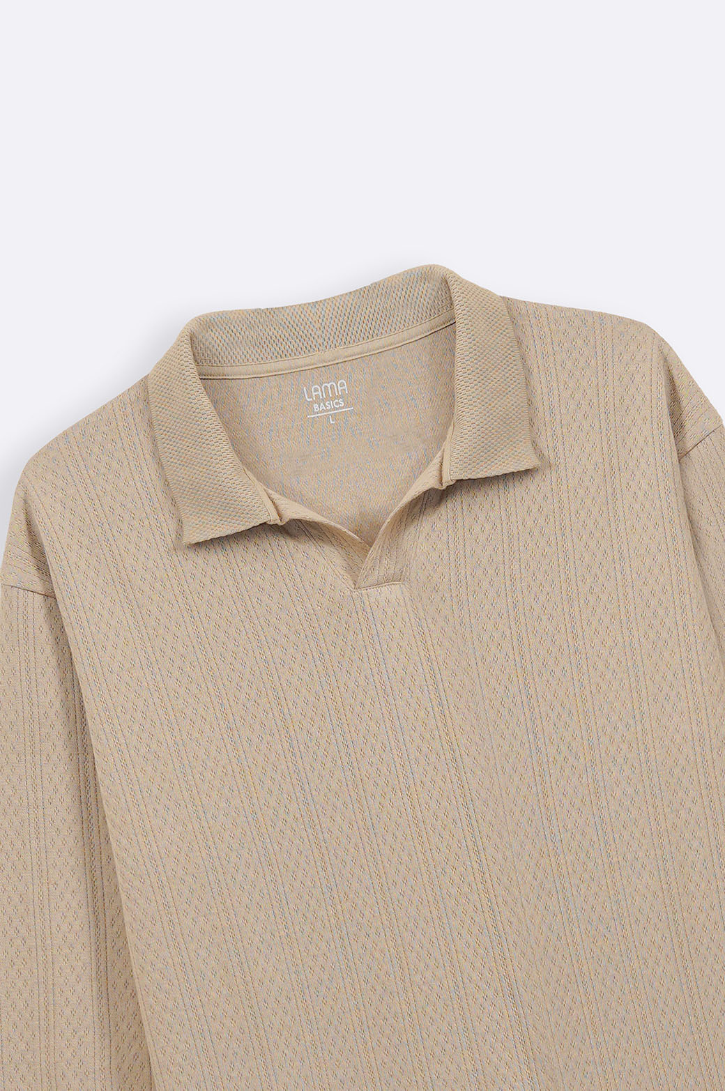 KHAKI SOFT JACQUARD POLO