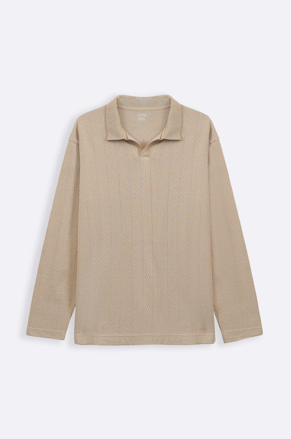 KHAKI SOFT JACQUARD POLO