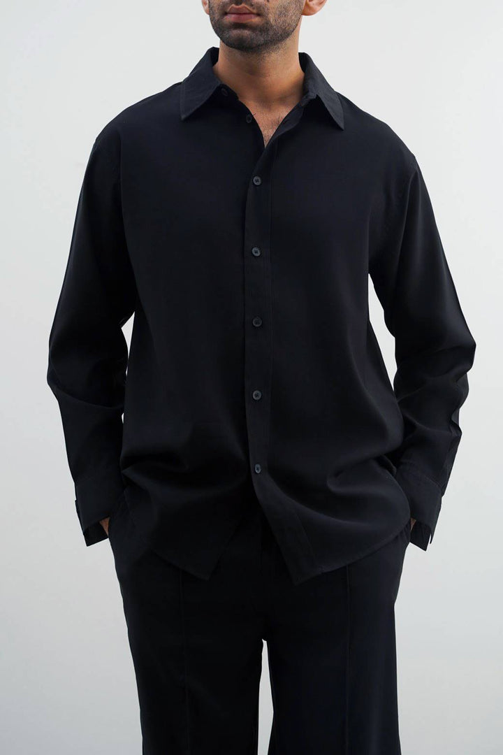 BLACK STONEWASH SHIRT