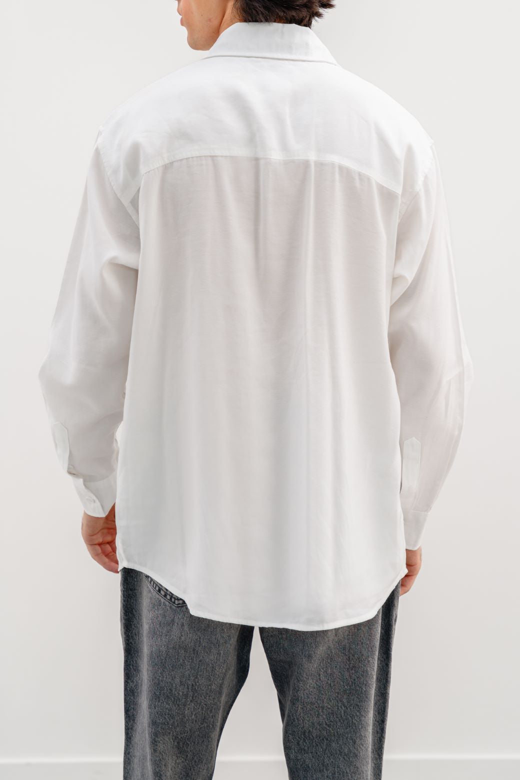 WHITE STONEWASH SHIRT