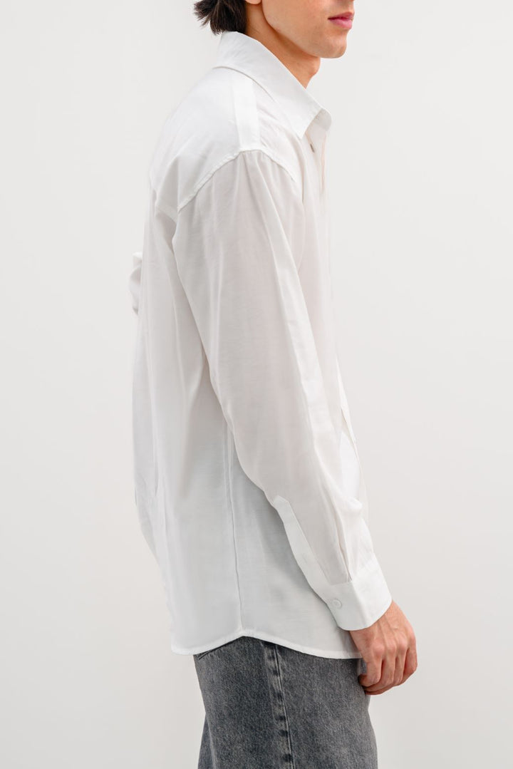 WHITE STONEWASH SHIRT