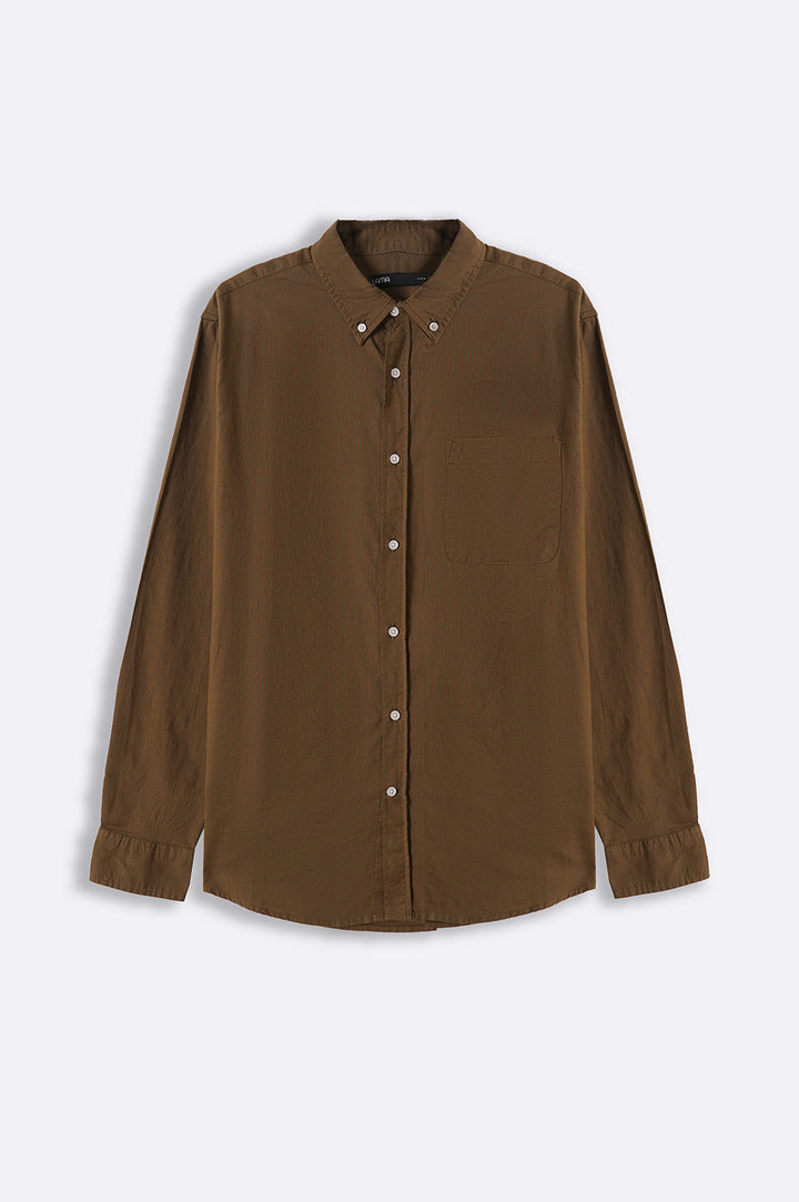 BROWN CLASSIC OXFORD SHIRT