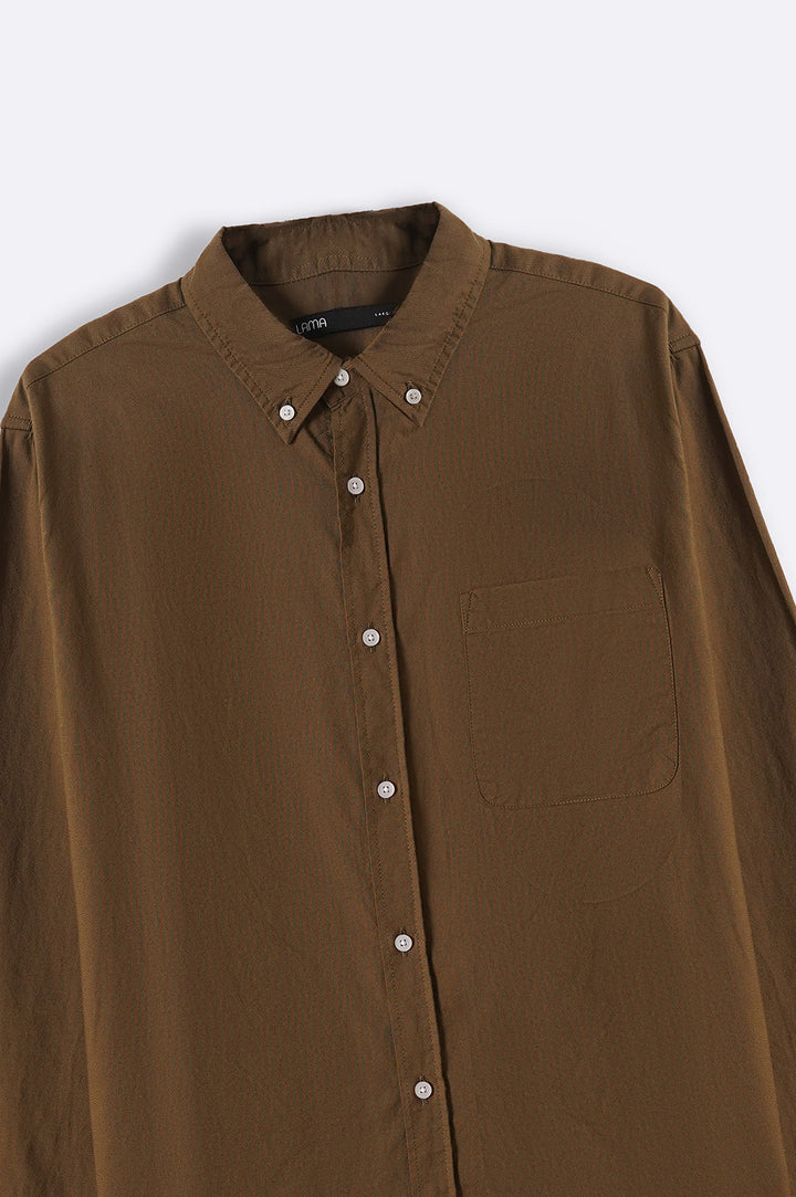 BROWN CLASSIC OXFORD SHIRT