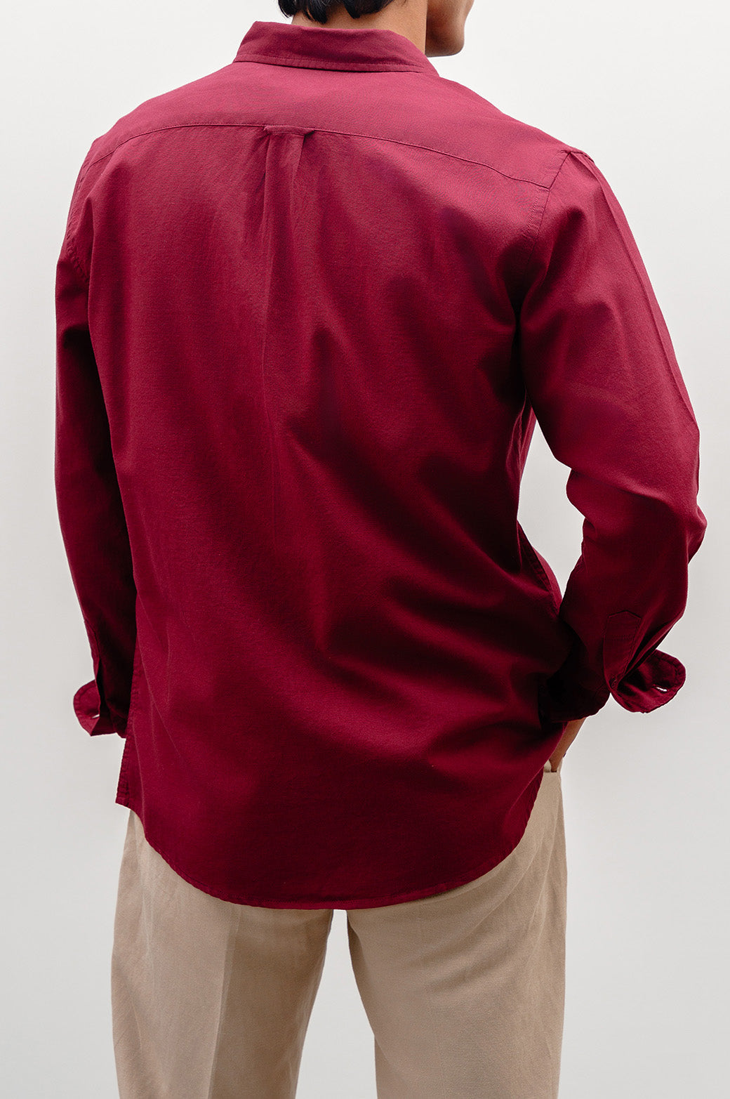 MAROON CLASSIC OXFORD SHIRT