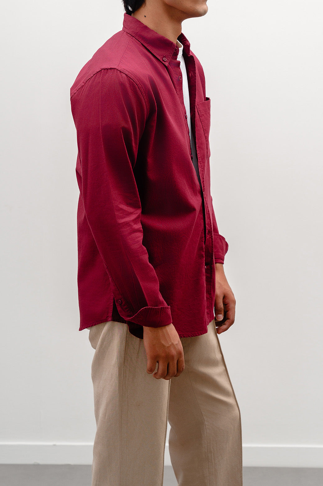 MAROON CLASSIC OXFORD SHIRT