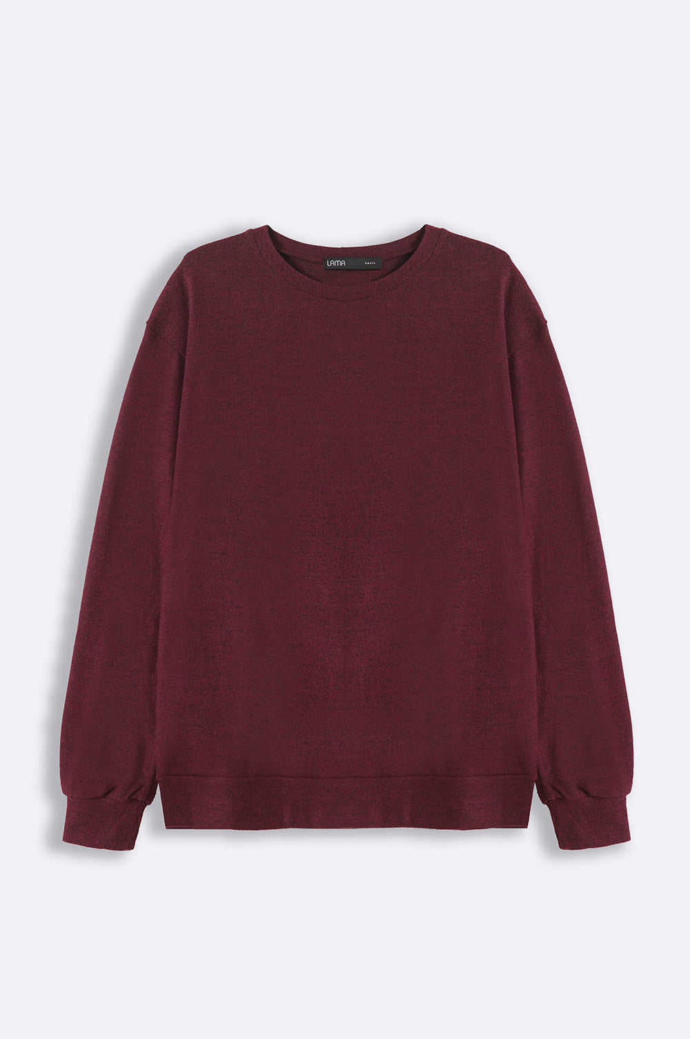 BURGUNDY BASIC SWEATSHIRT