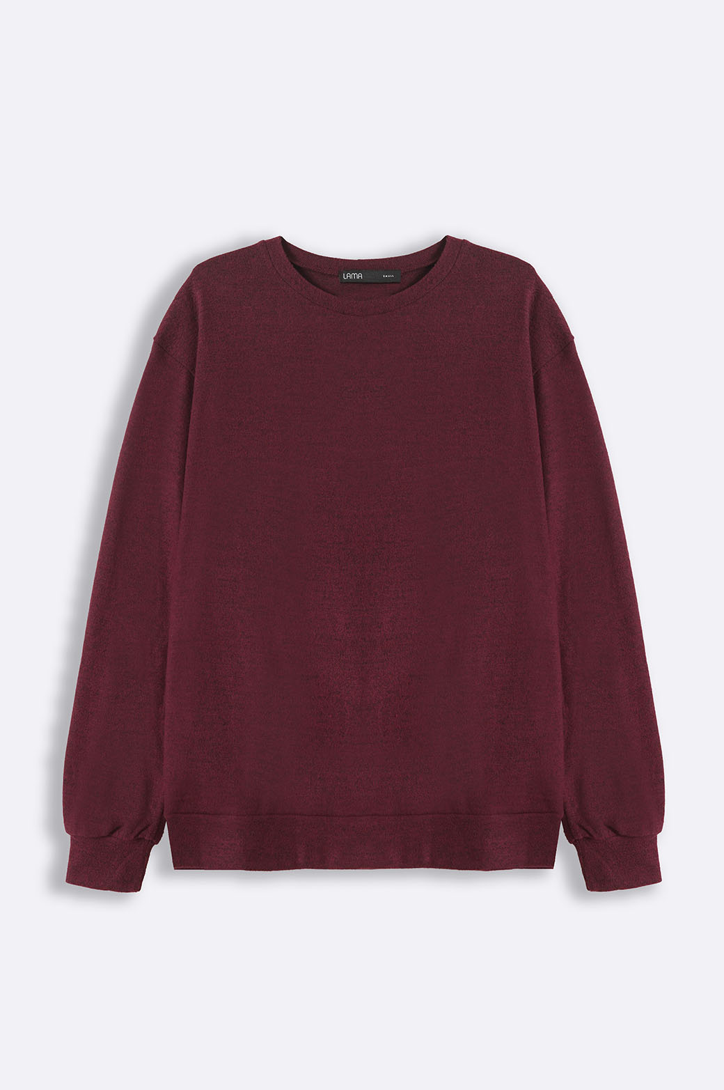 BURGUNDY BASIC SWEATSHIRT