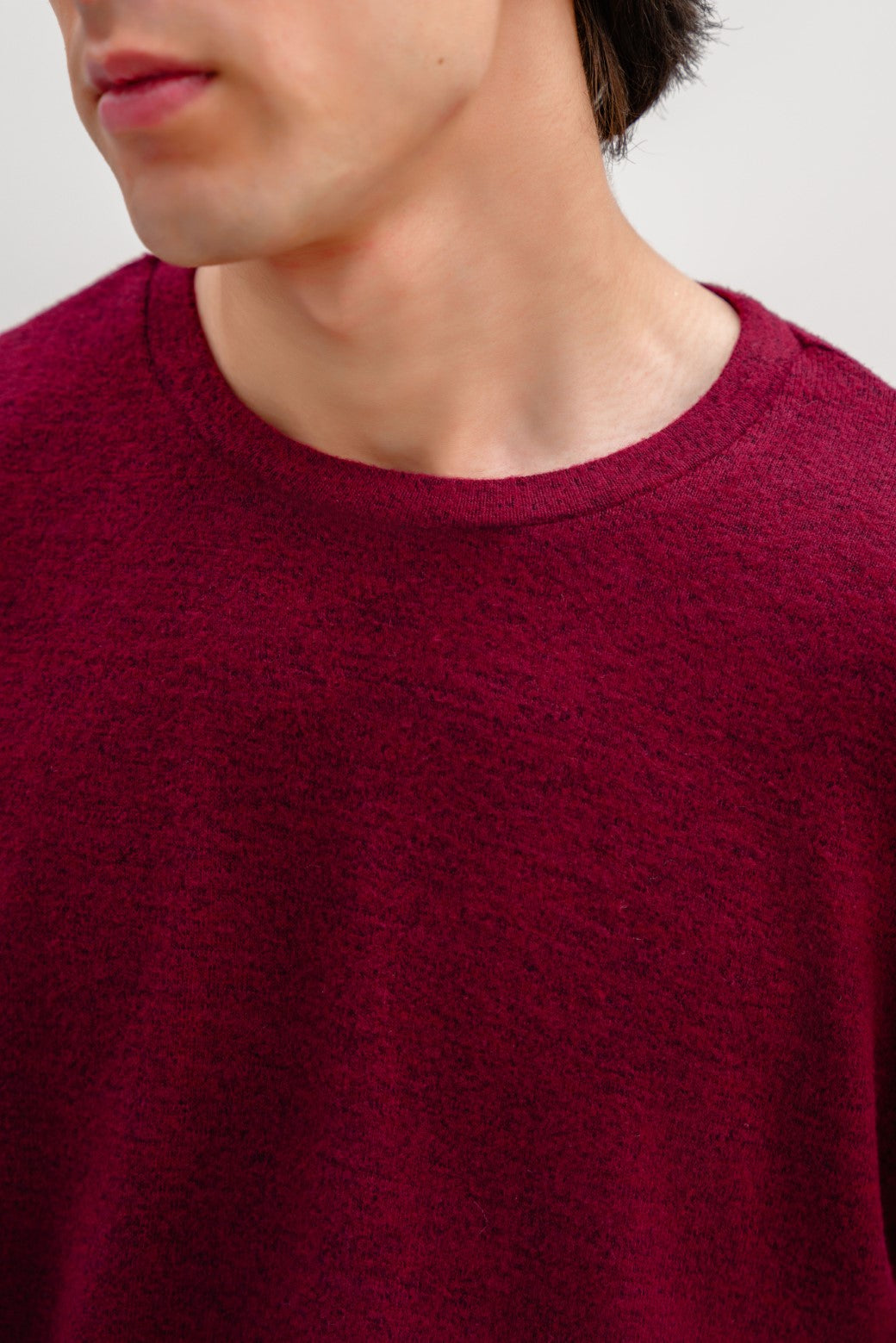 BURGUNDY BASIC SWEATSHIRT