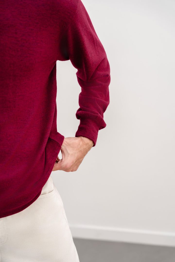 BURGUNDY BASIC SWEATSHIRT