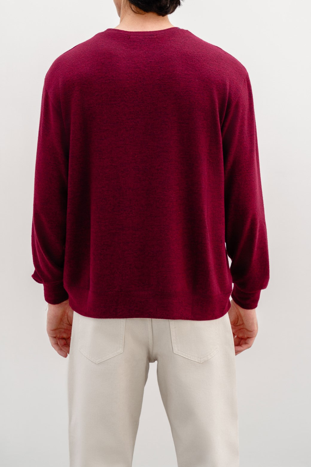 BURGUNDY BASIC SWEATSHIRT