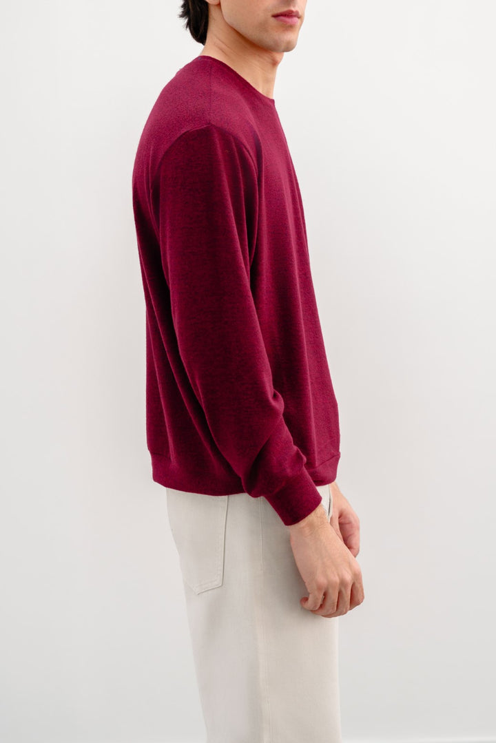 BURGUNDY BASIC SWEATSHIRT