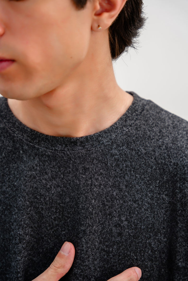 CHARCOAL BASIC SWEATSHIRT