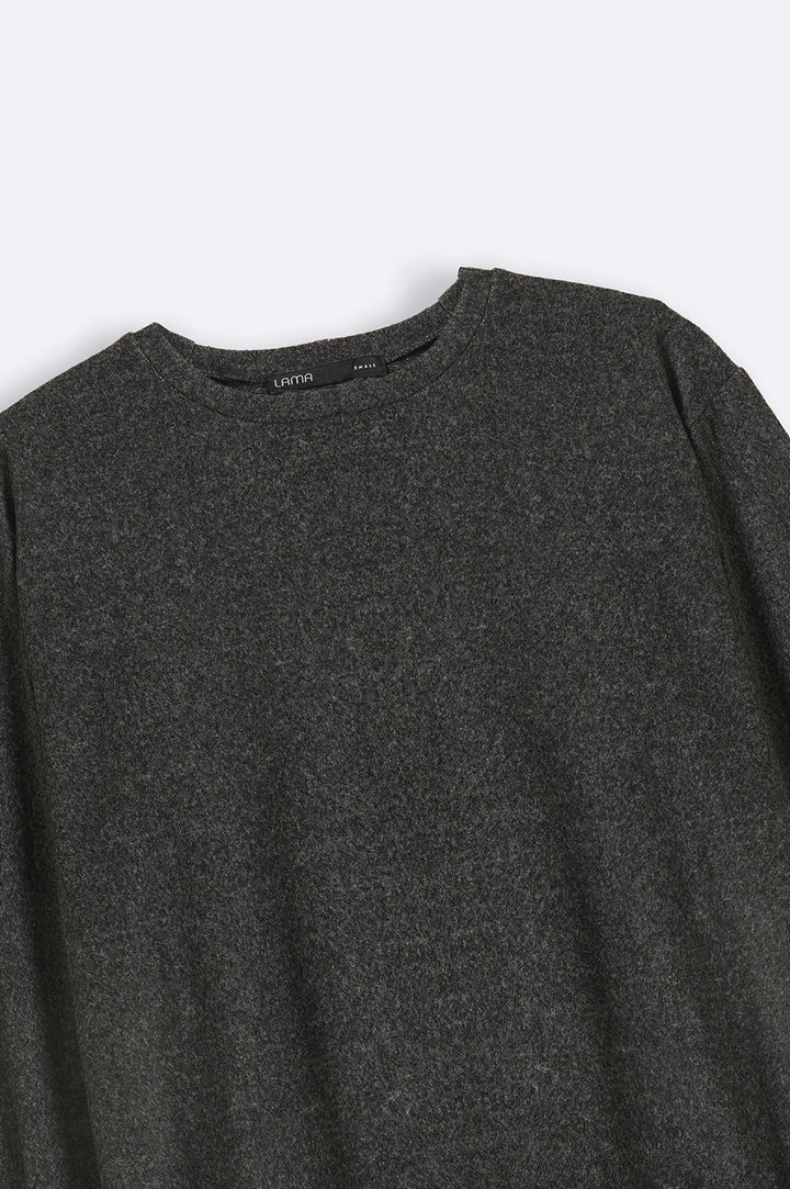 CHARCOAL BASIC SWEATSHIRT