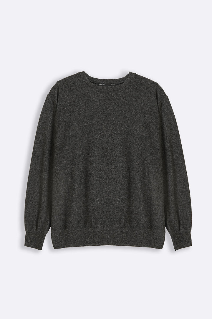 CHARCOAL BASIC SWEATSHIRT