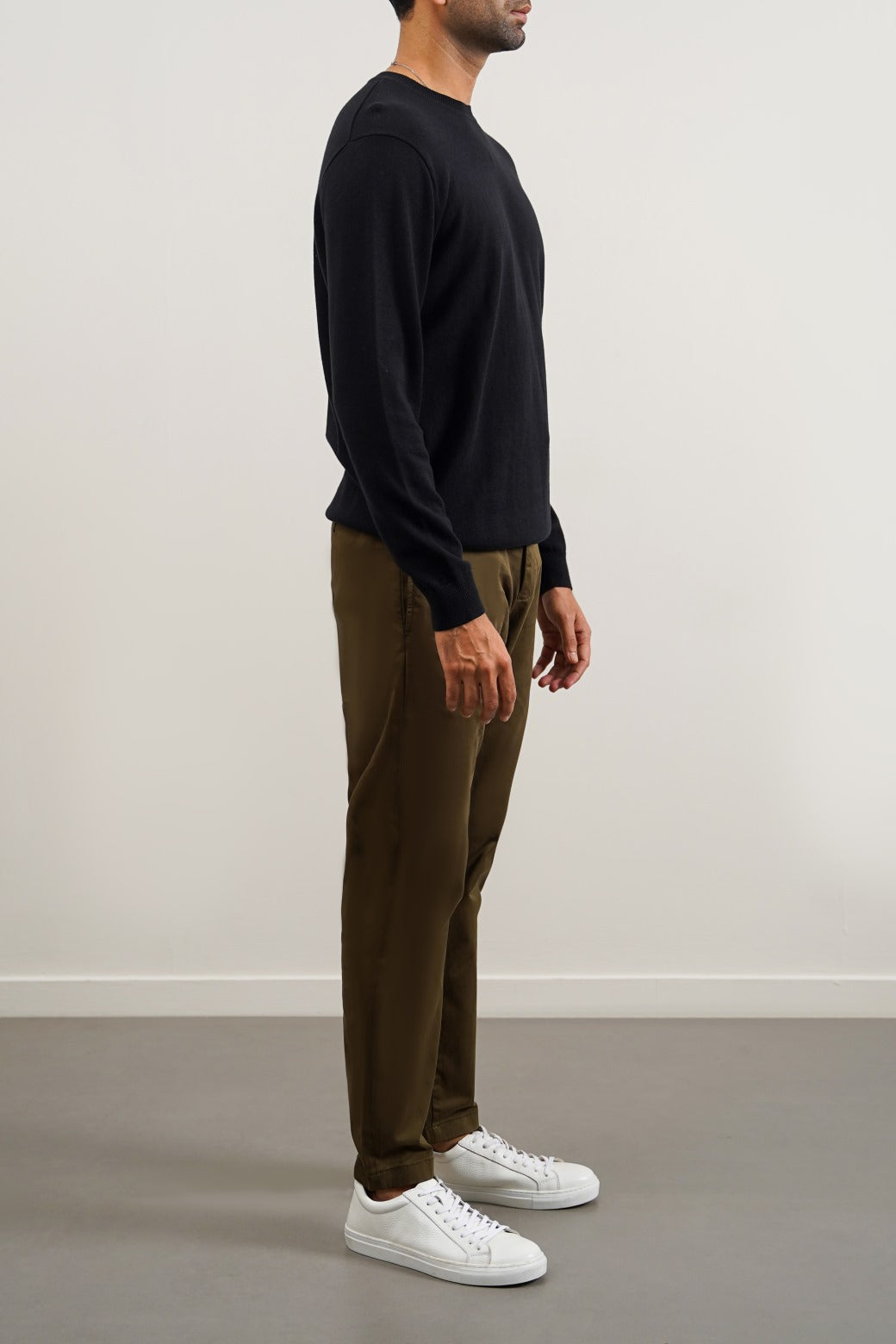 LIGHT COTTON CREW JUMPER