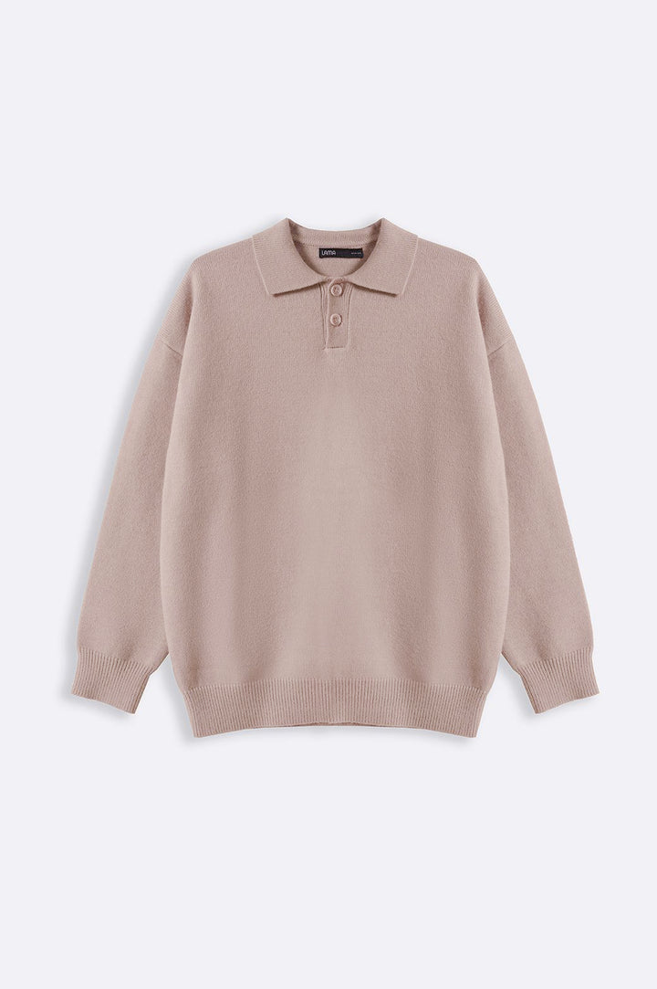 SOFT POLO SWEATER