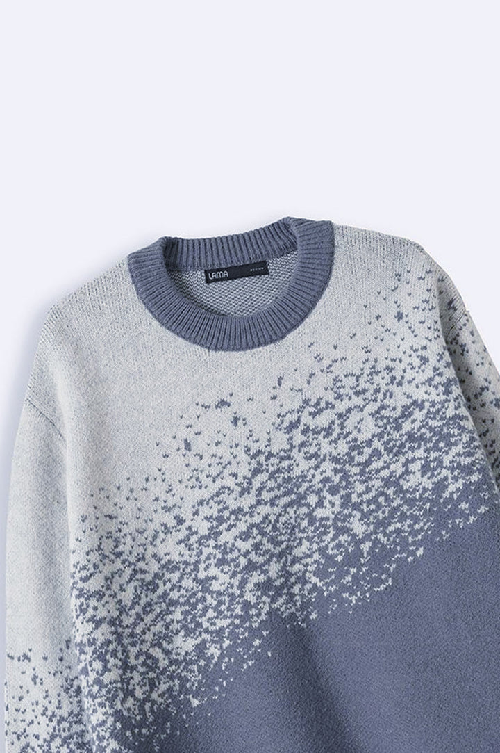 GREY JACQUARD SWEATER