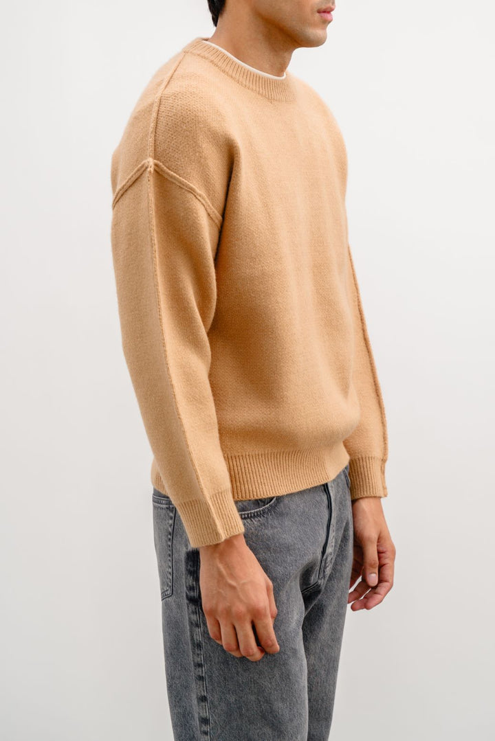 CAMEL SOFT KNIT SWEATER