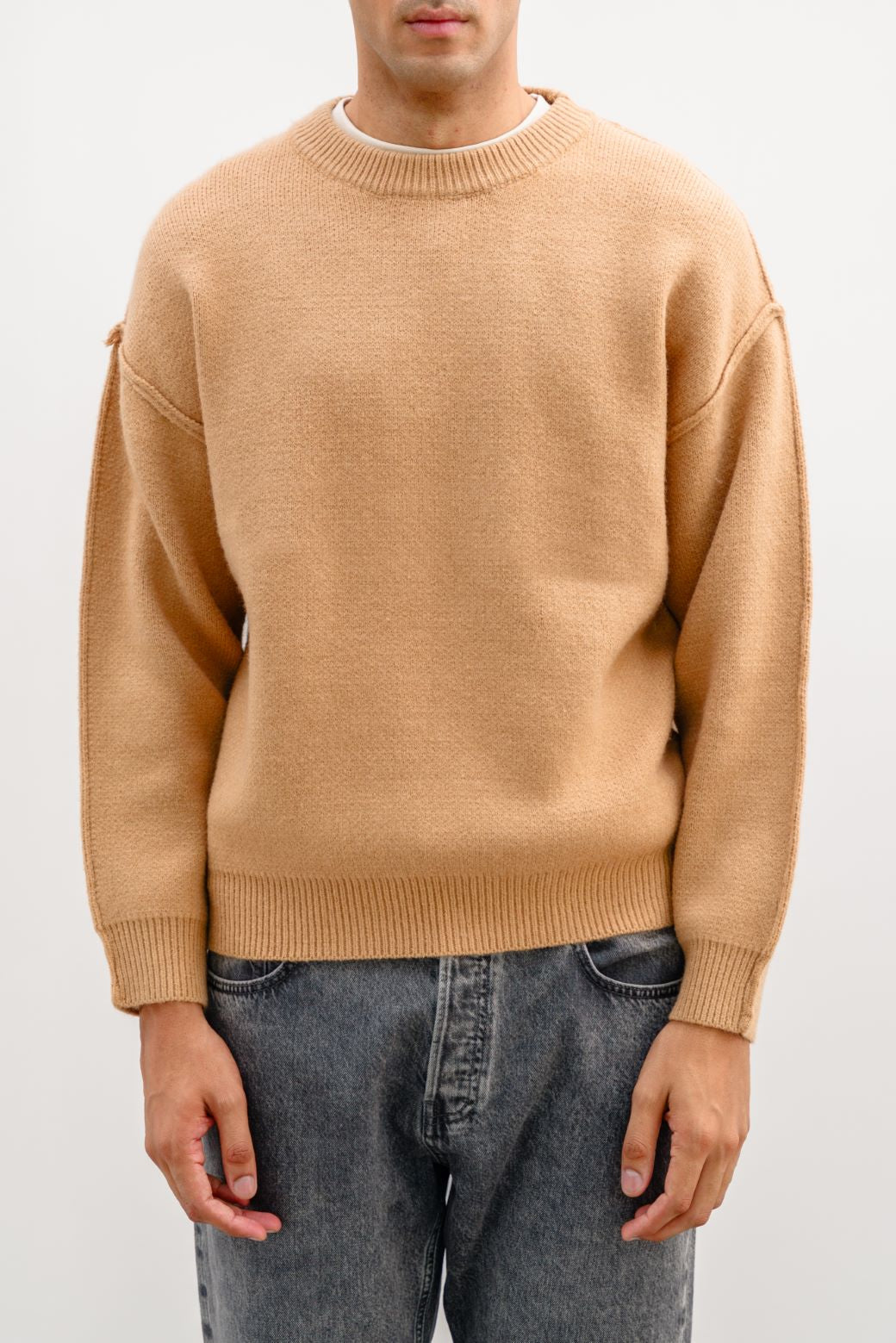 CAMEL SOFT KNIT SWEATER