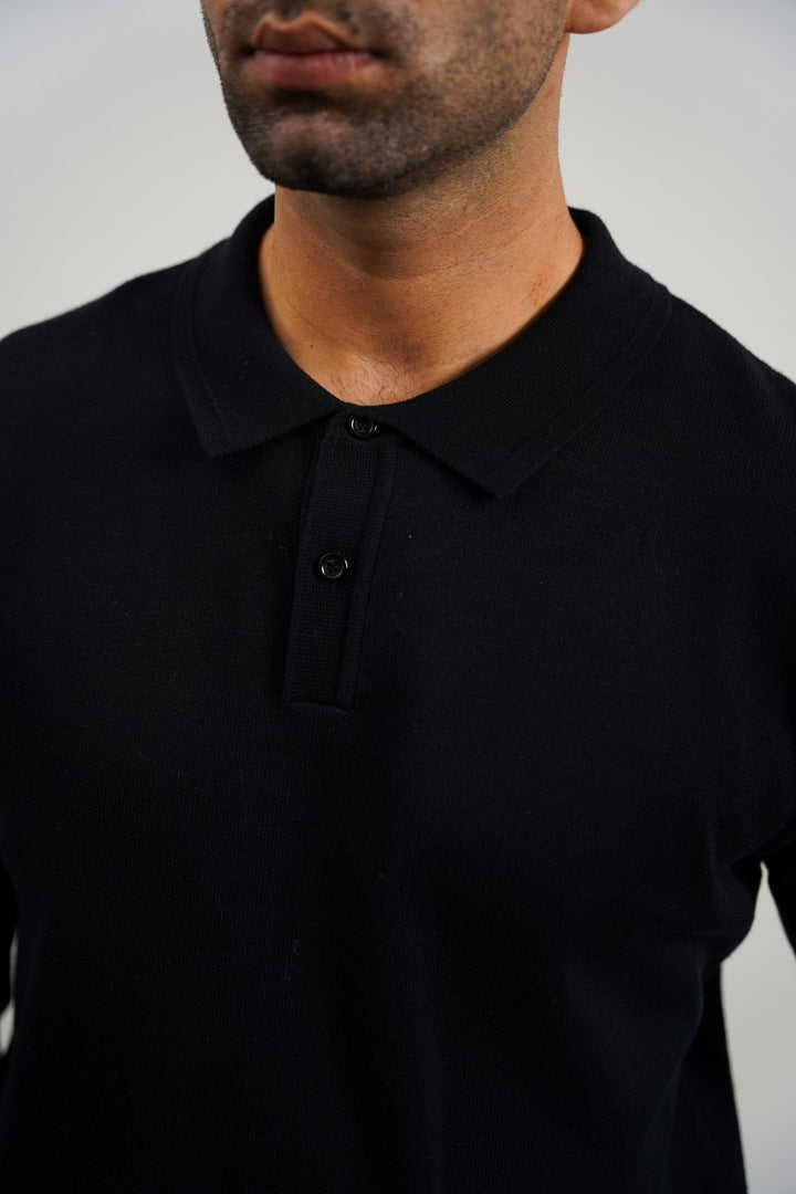 BLACK CLASSIC POLO SHIRT