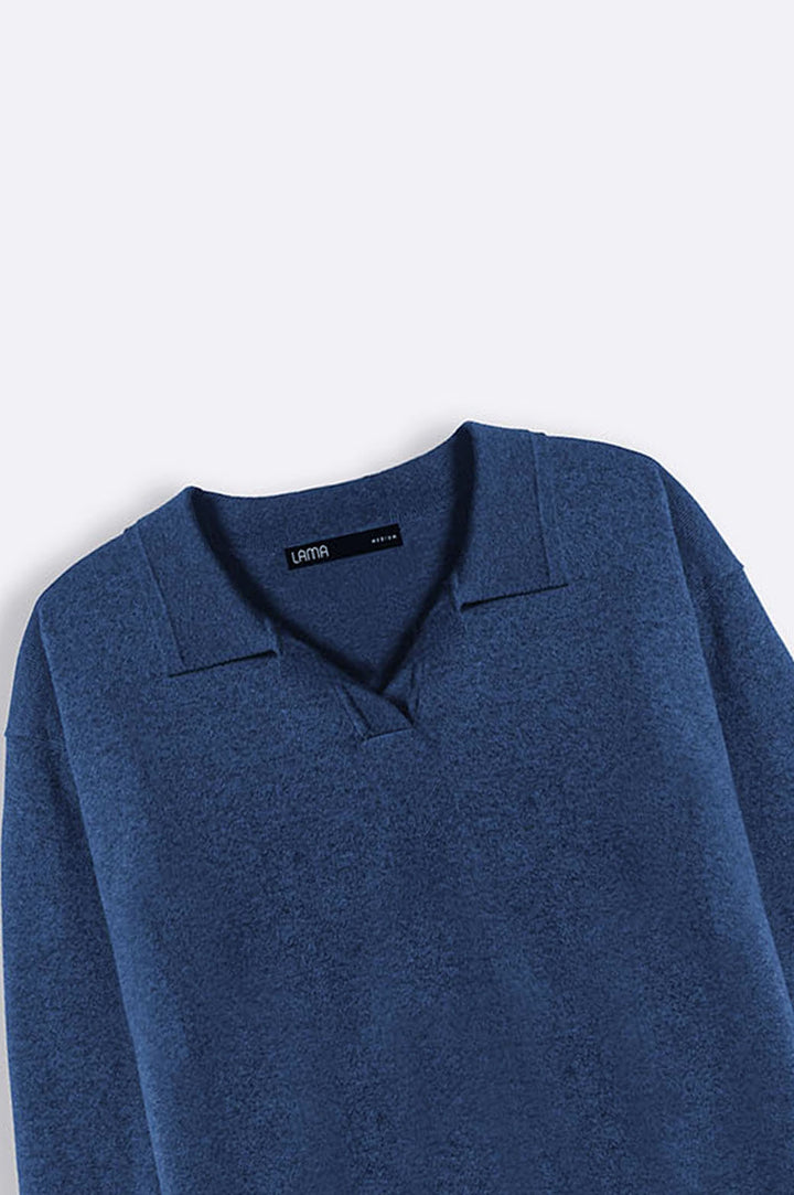 SOFT KNITTED POLO JUMPER