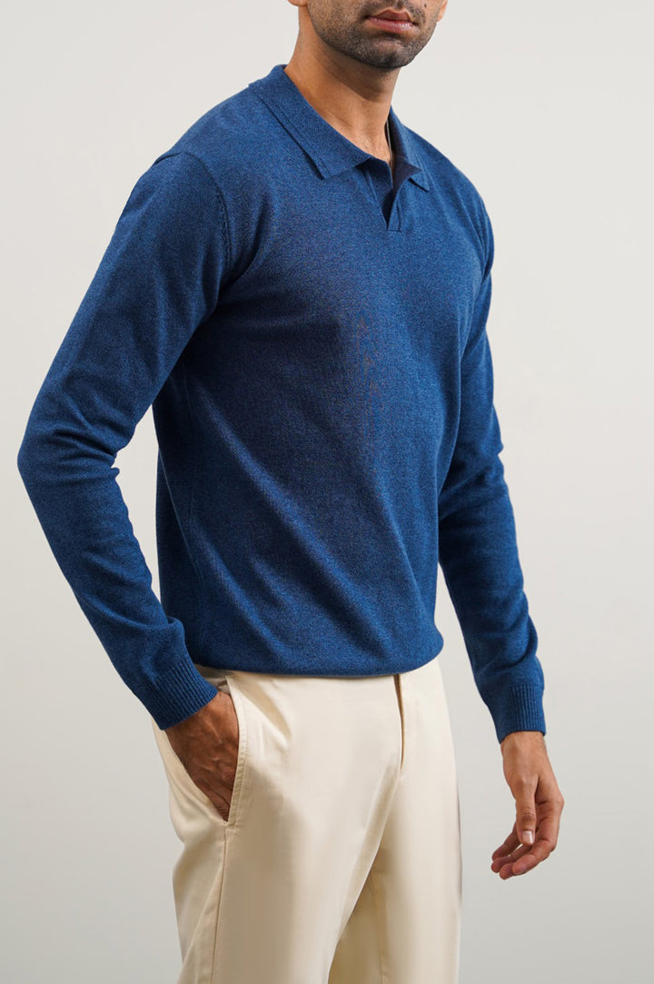 SOFT KNITTED POLO JUMPER