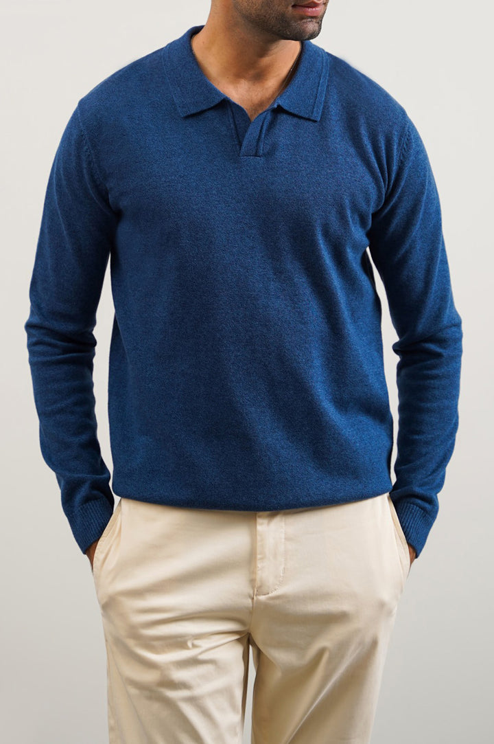 SOFT KNITTED POLO JUMPER