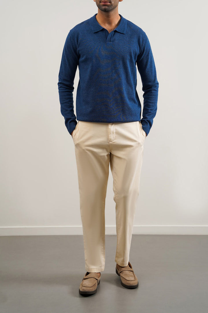 SOFT KNITTED POLO JUMPER