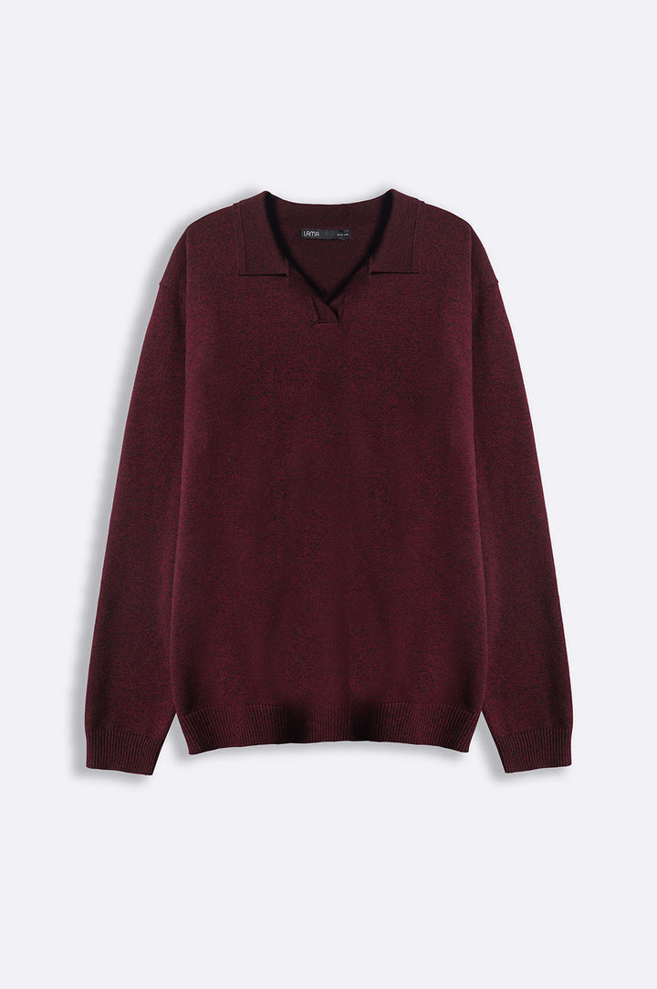 SOFT KNITTED POLO JUMPER