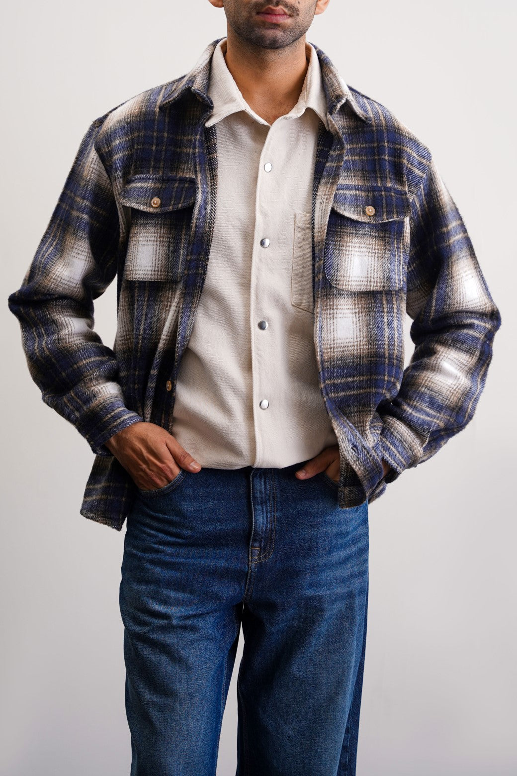 BOY-NEXT-DOOR FLANNEL OVERSHIRT