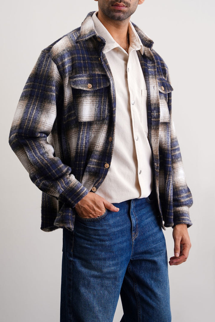 BOY-NEXT-DOOR FLANNEL OVERSHIRT