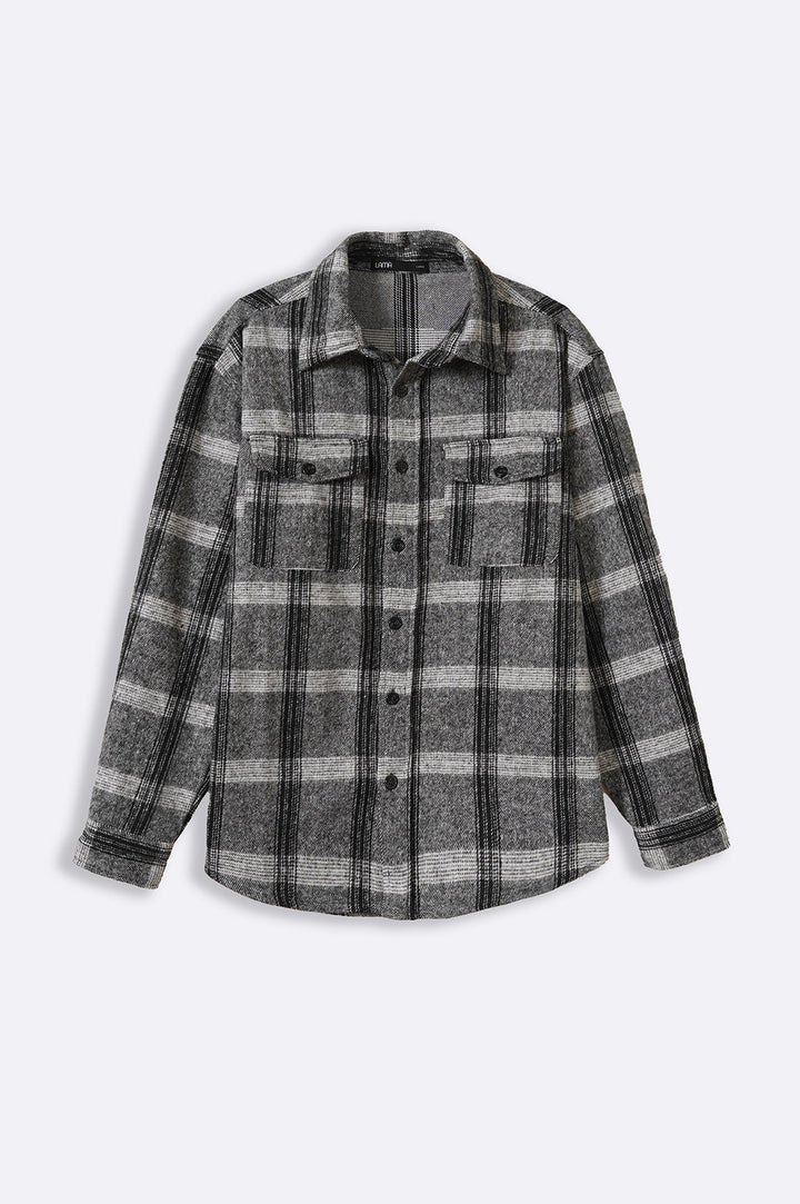 BOY-NEXT-DOOR FLANNEL OVERSHIRT