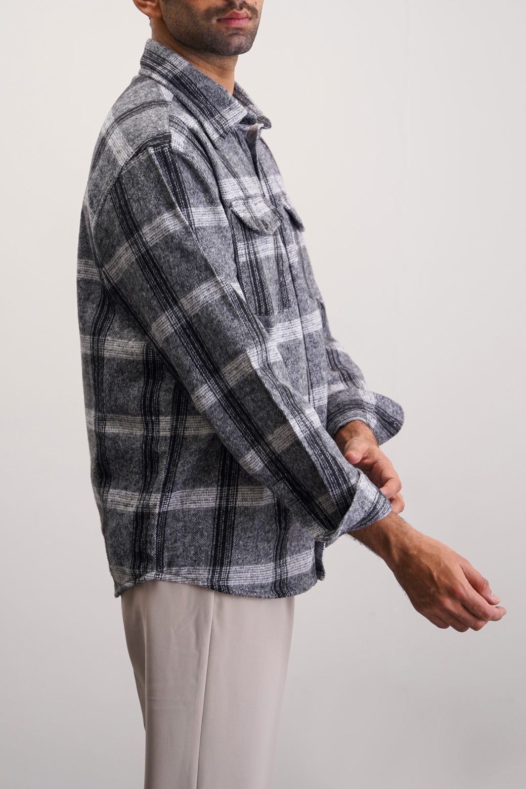 BOY-NEXT-DOOR FLANNEL OVERSHIRT