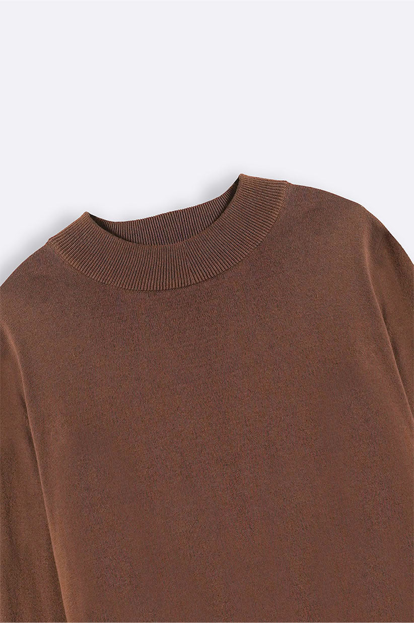 COTTON HIGH-CREW JUMPER